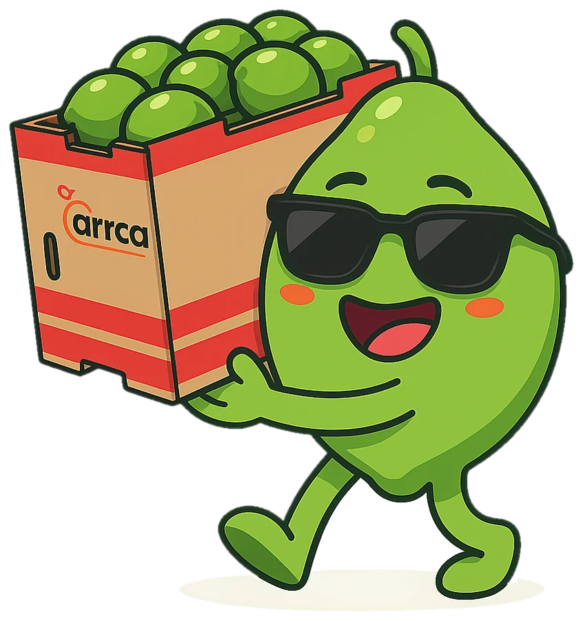 Jimmy carrying a box of limes