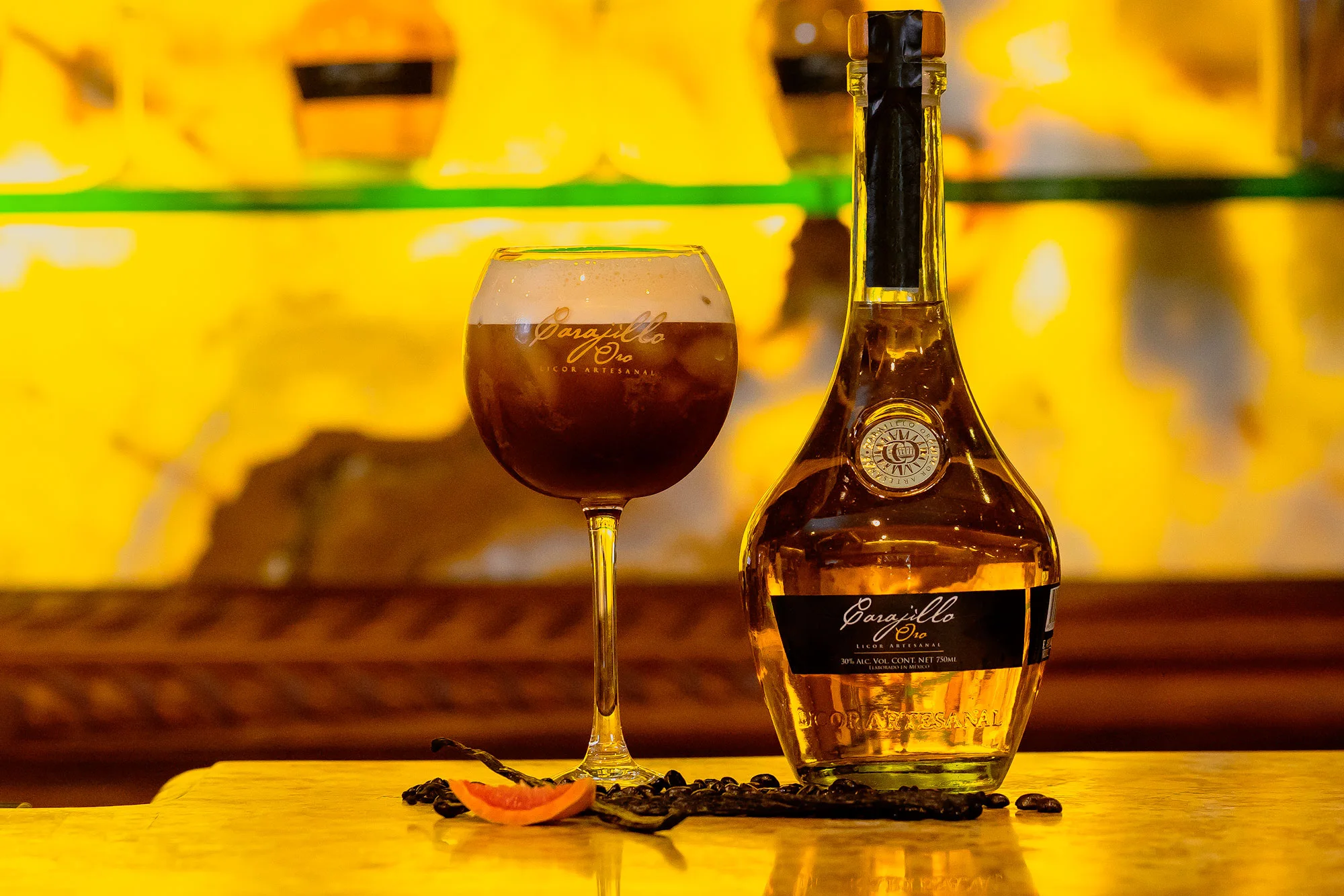 Carajillo Oro: brand identity, packaging, website, campaign, photography by CropWave Creatives, image 6