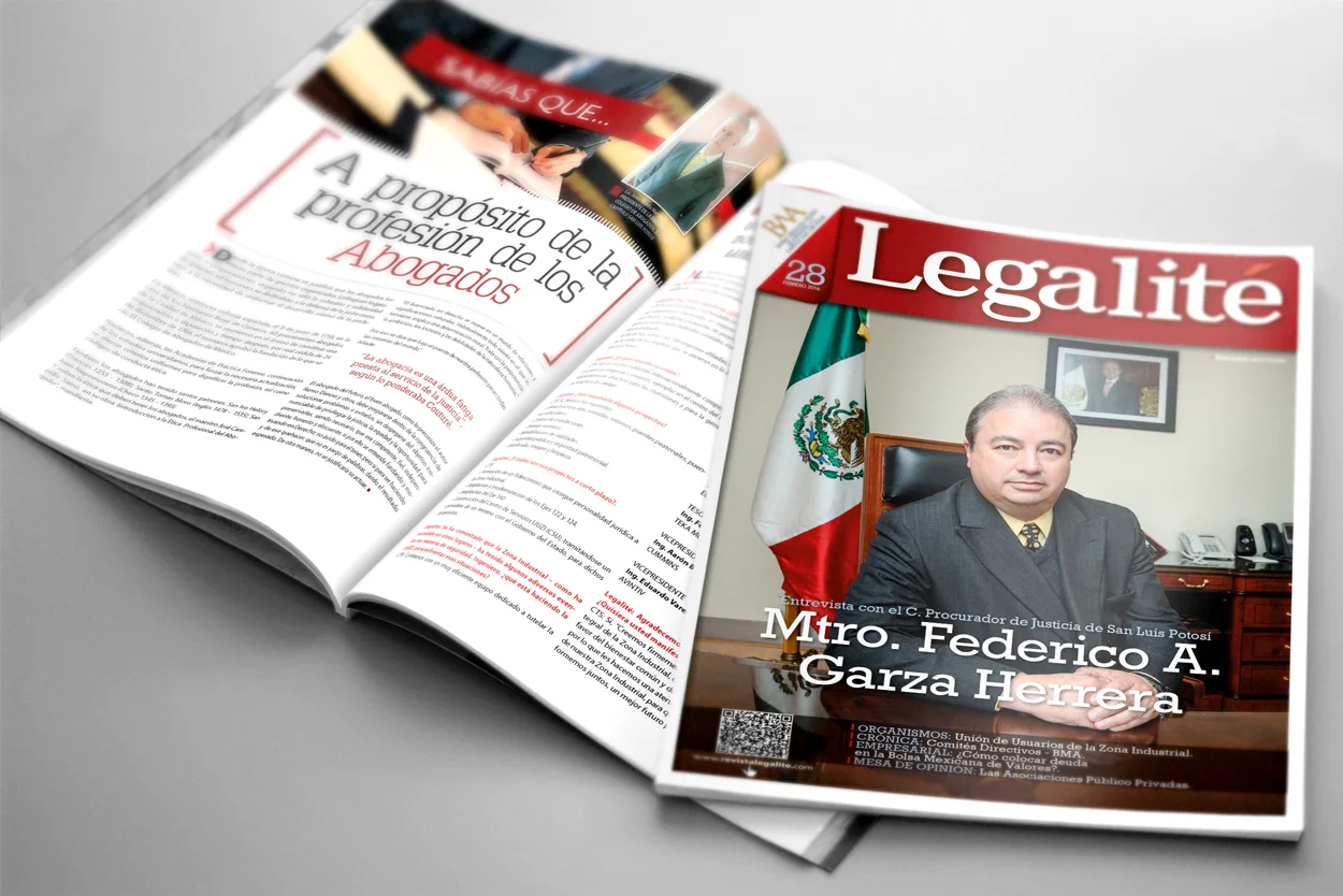 Legalite Magazine: brand identity, editorial design by CropWave Creatives, image 1