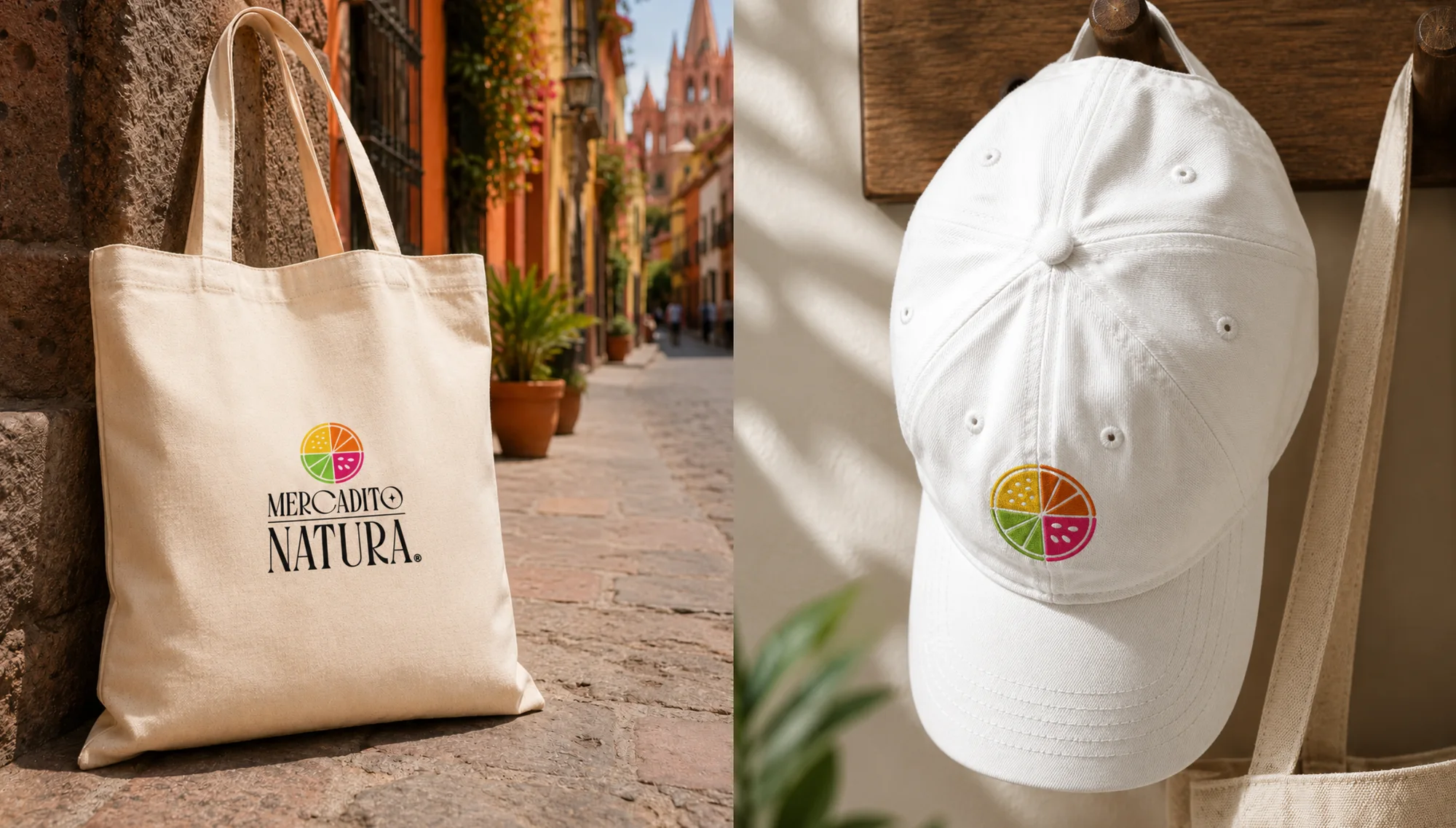 Mercadito Natura: brand creation, brand identity system, logo design, pattern by CropWave Creatives, image 5
