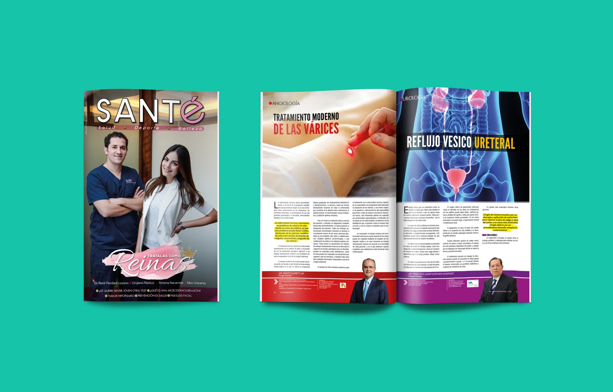 Santé Magazine: brand identity, editorial design, photography by CropWave Creatives, image 1