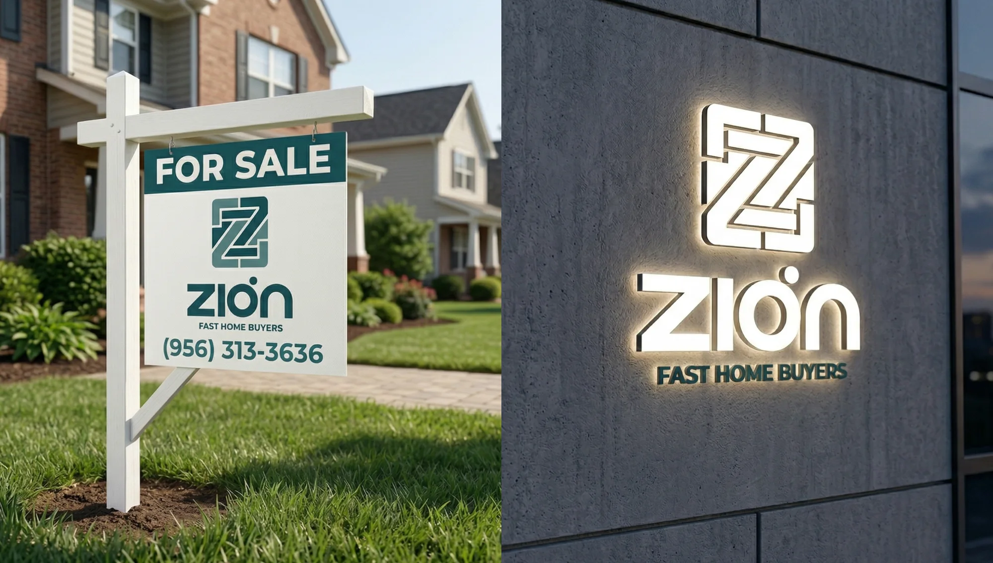 Zion: brand identity, logo design, pattern, signage by CropWave Creatives, image 7